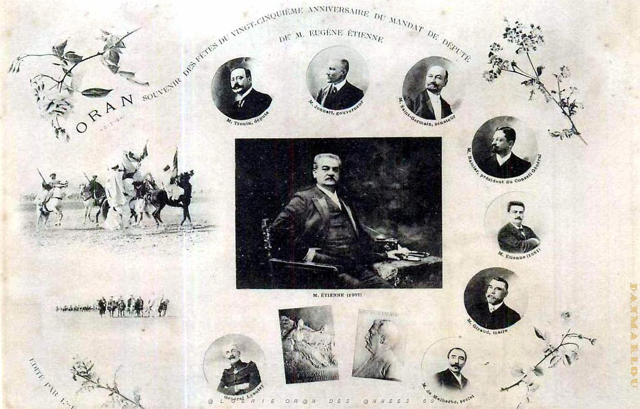 Oran - Depute Eugene Etienne - Fetes de son 25eMandat - 1907.jpg